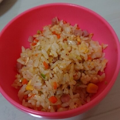 美味しくパラパラ作れました！
子供ももりもり食べてくれたので嬉しかったです